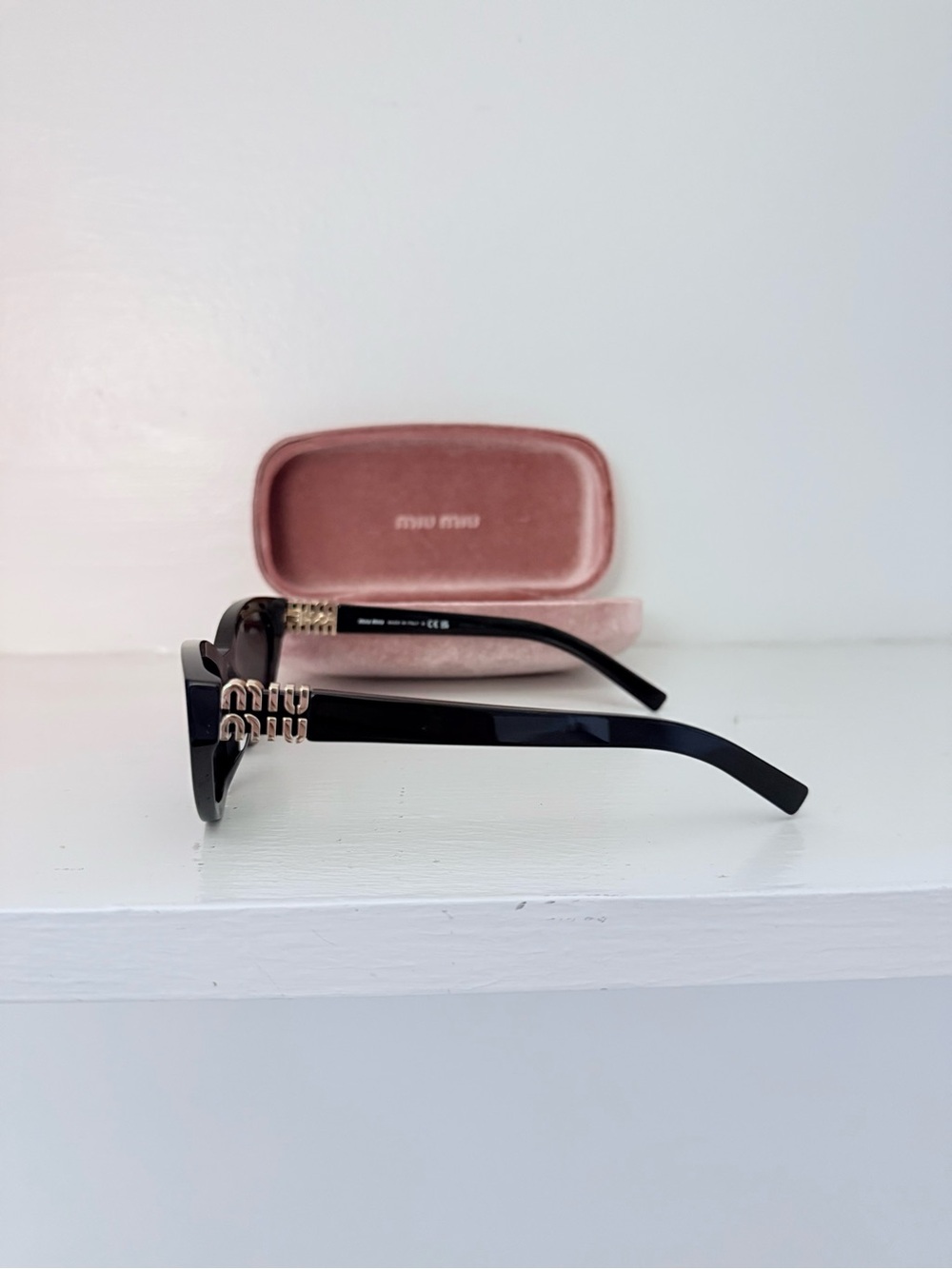 Miu Miu Black Cat-Eye Sunglasses - Picture 2 of 3